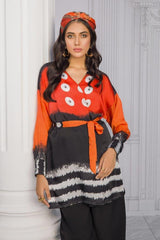 Charmeuse Silk Digital Printed Shirt WGK-SZW-DP-1054