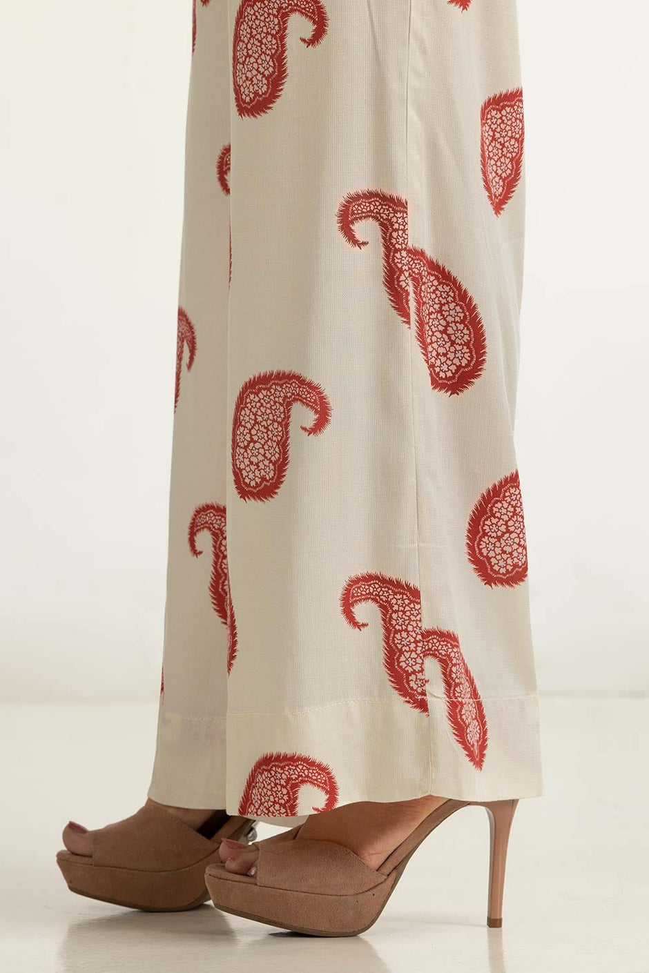 Printed Melody Chambray Printed Trouser