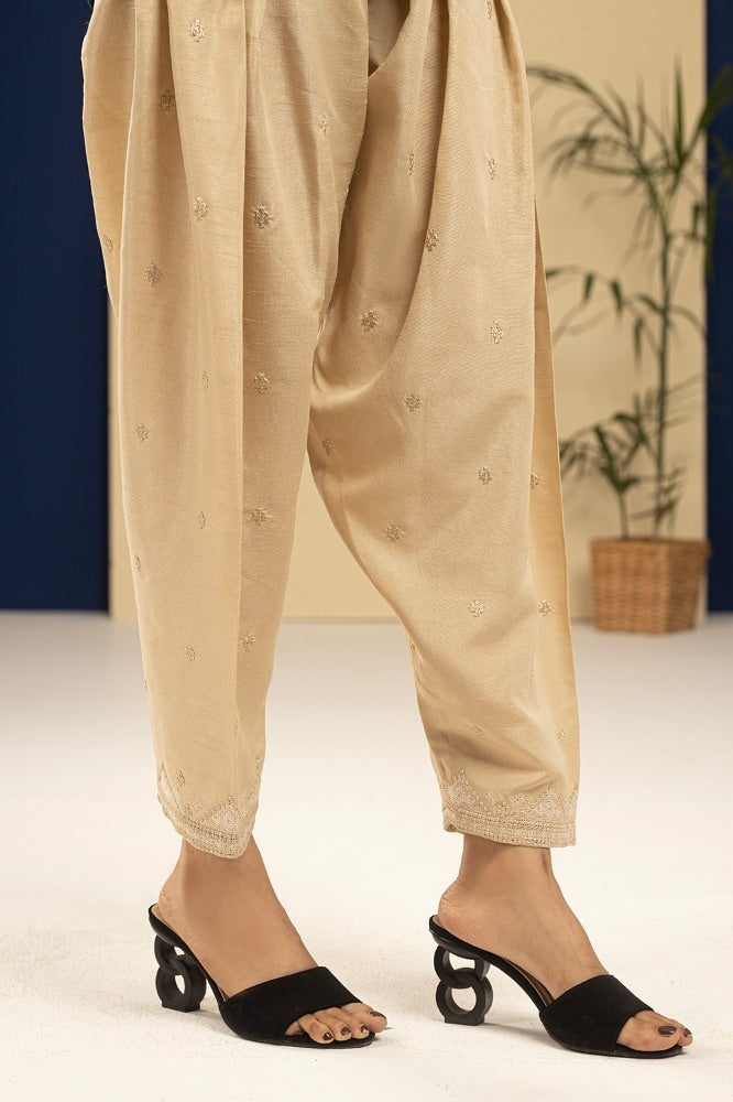 Rawsilk Embroidered Shalwar WGK-TRW-DE-515