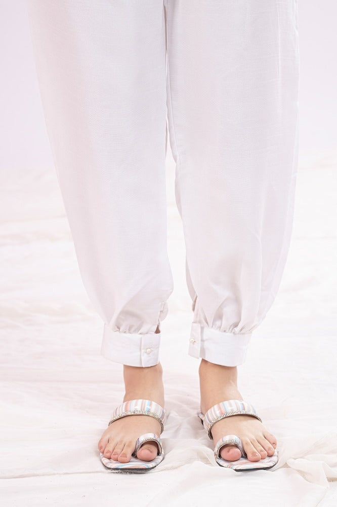 Raw Silk Dyed Trouser