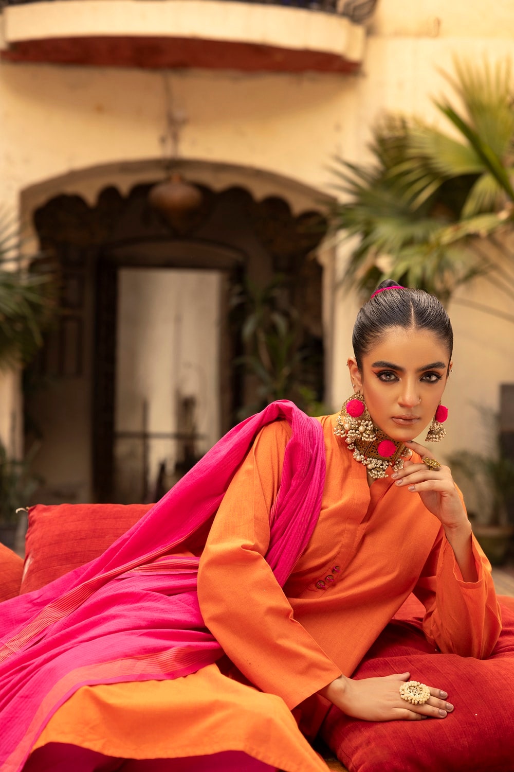 Yarn Dyed Shirt And Trouser With Dupatta WGK-YDS-DE-2565