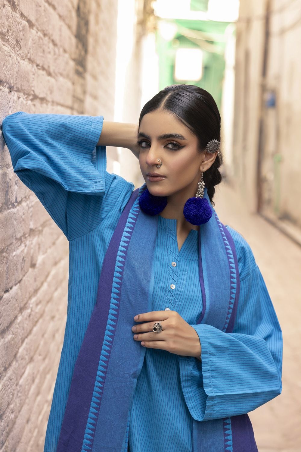 Jacquard Shirt And Trouser With Jacquard Dupatta WGK-YDS-DE-2568