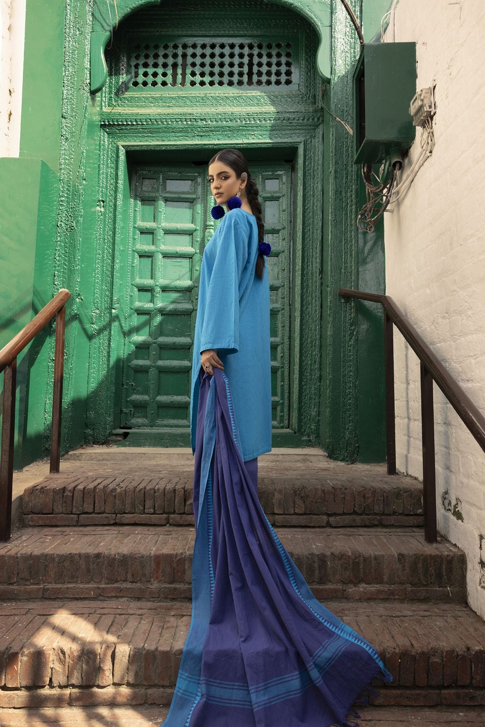 Jacquard Shirt And Trouser With Jacquard Dupatta WGK-YDS-DE-2568
