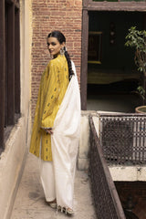 Jacquard Shirt And Dyed Trouser With Jacquard Dupatta WGK-YDS-DY-2563