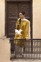 Jacquard Shirt And Dyed Trouser With Jacquard Dupatta WGK-YDS-DY-2563