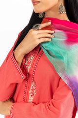 Har Roz Yarn Dyed Embroidered Shirt And Trouser with Printed Dupatta WGK-YDS-PE-2236