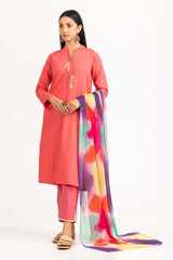 Har Roz Yarn Dyed Embroidered Shirt And Trouser with Printed Dupatta WGK-YDS-PE-2236