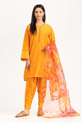 Har Roz Yarn Dyed Embroidered Shirt And Trouser with Printed Dupatta WGK-YDS-PE-2239
