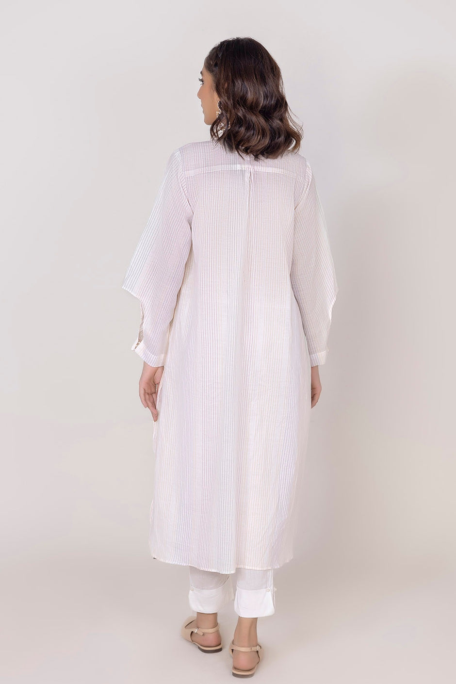 Cambric Embroidered Shirt And Trouser