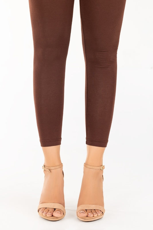 Dyed Cotton Spandex Jersey Ladies Tights WGKN-BRN-TGT-23-101