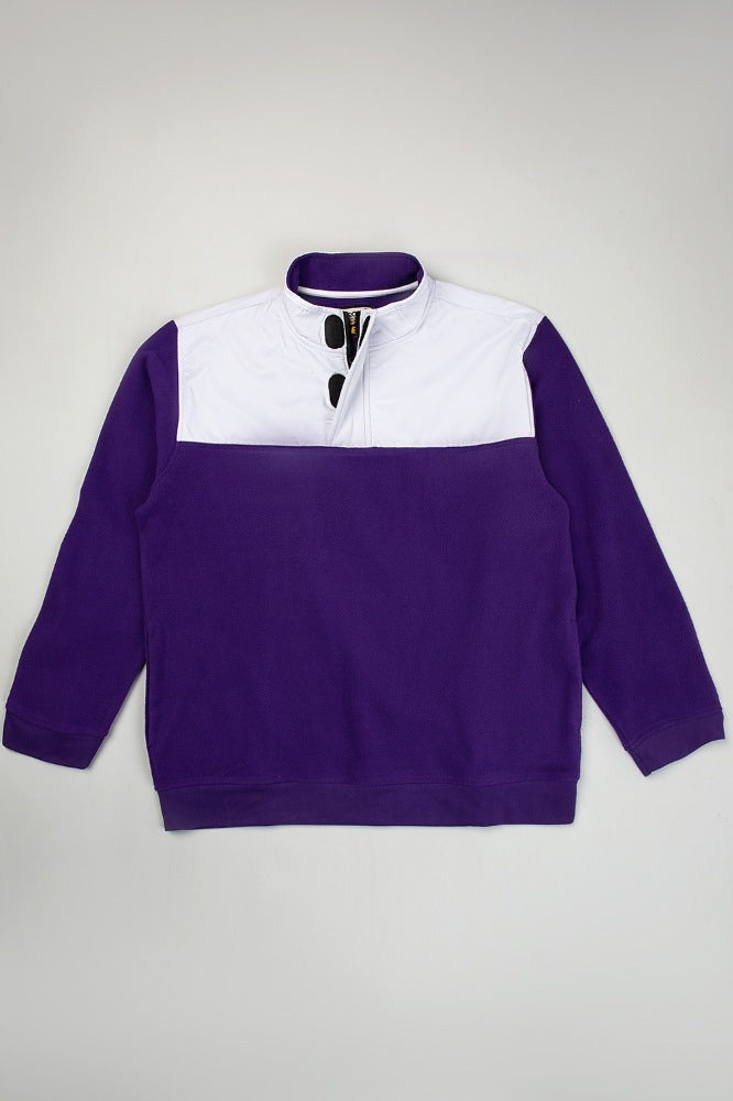 Quarter Zip Color Block Mock Neck Sweatshirt WGKN-W21-001 A