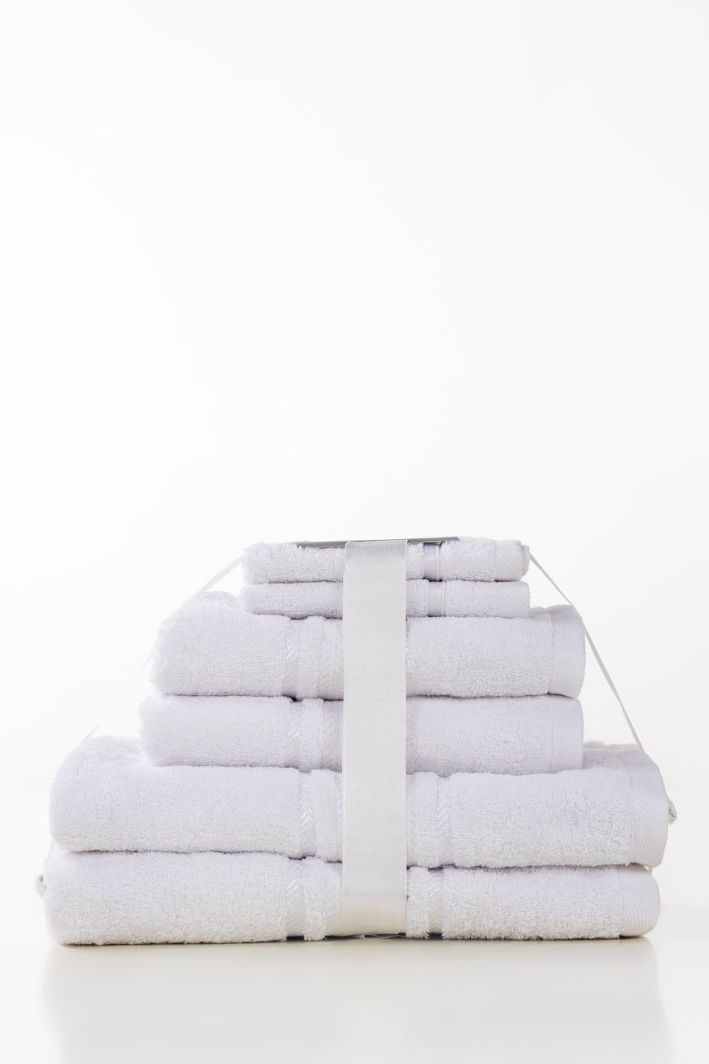 White Combed Towel 6Pcs Set