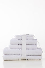 White Combed Towel 6Pcs Set