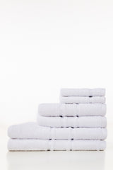 White Combed Towel 6Pcs Set