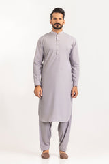 White Gold Unstitched Fabric Cotton-LF