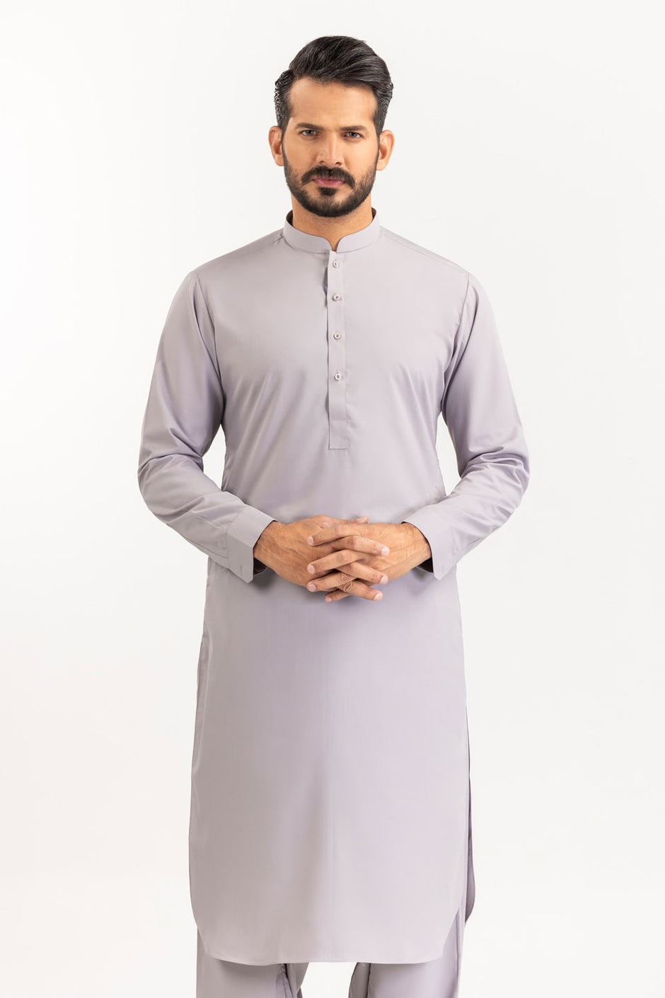 White Gold Unstitched Fabric Cotton-LF