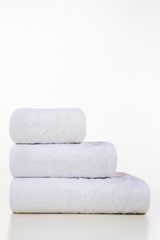 White Jacquard Dyed Towel 26