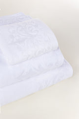 White Jacquard Dyed Towel 26