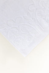 White Jacquard Dyed Towel 4Pcs Set