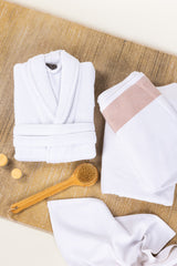 White Waffle Bathrobe 25