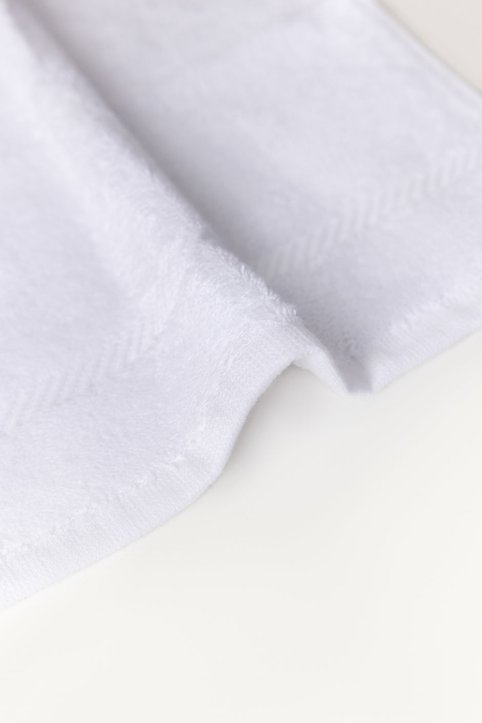 White 6 Pcs Combed Face Towel Set