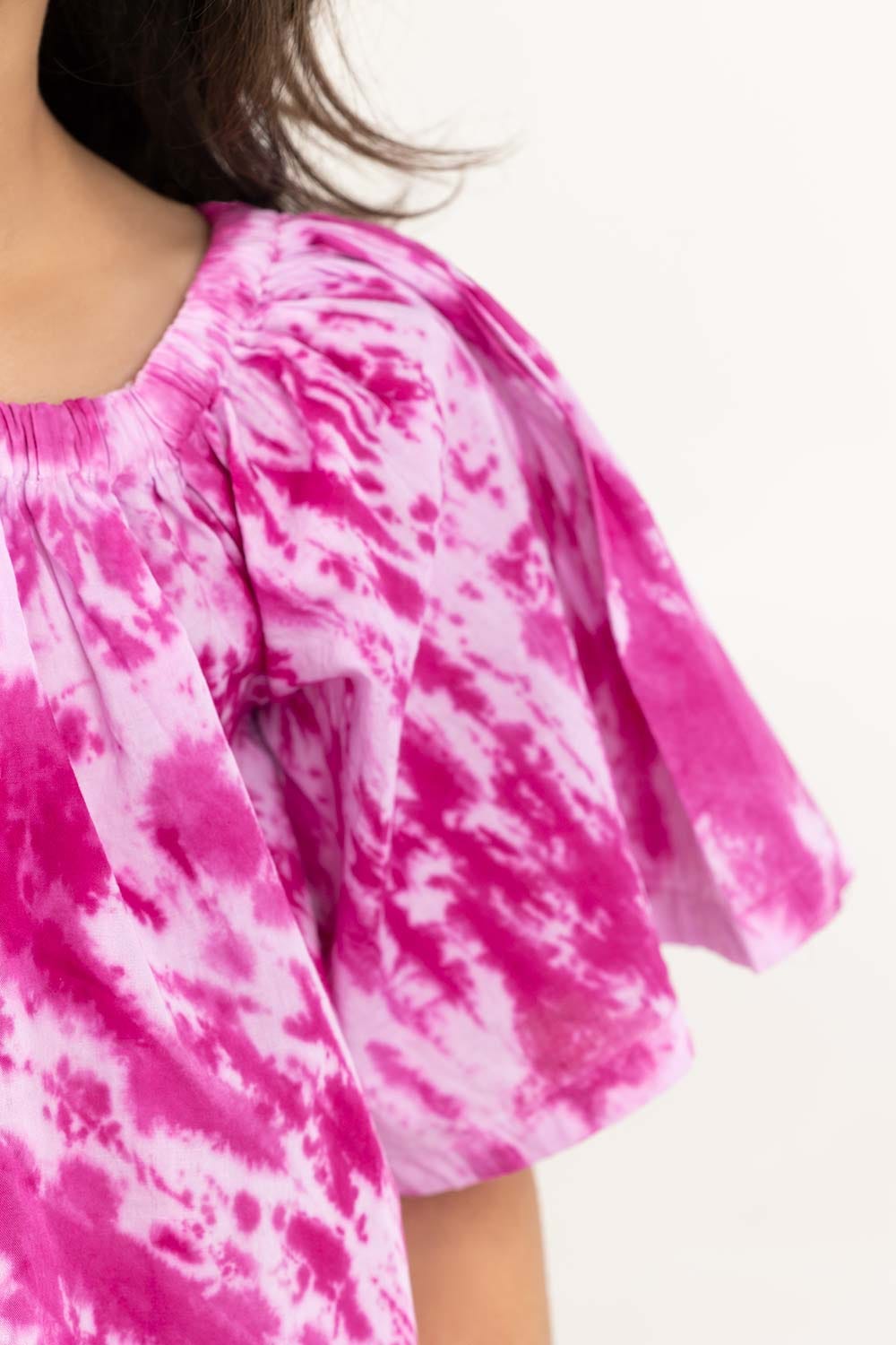 Toddler Girl White And Purple Shirt TGWT-2210012 A