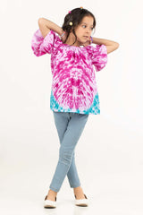 Toddler Girl White And Purple Shirt TGWT-2210012 A