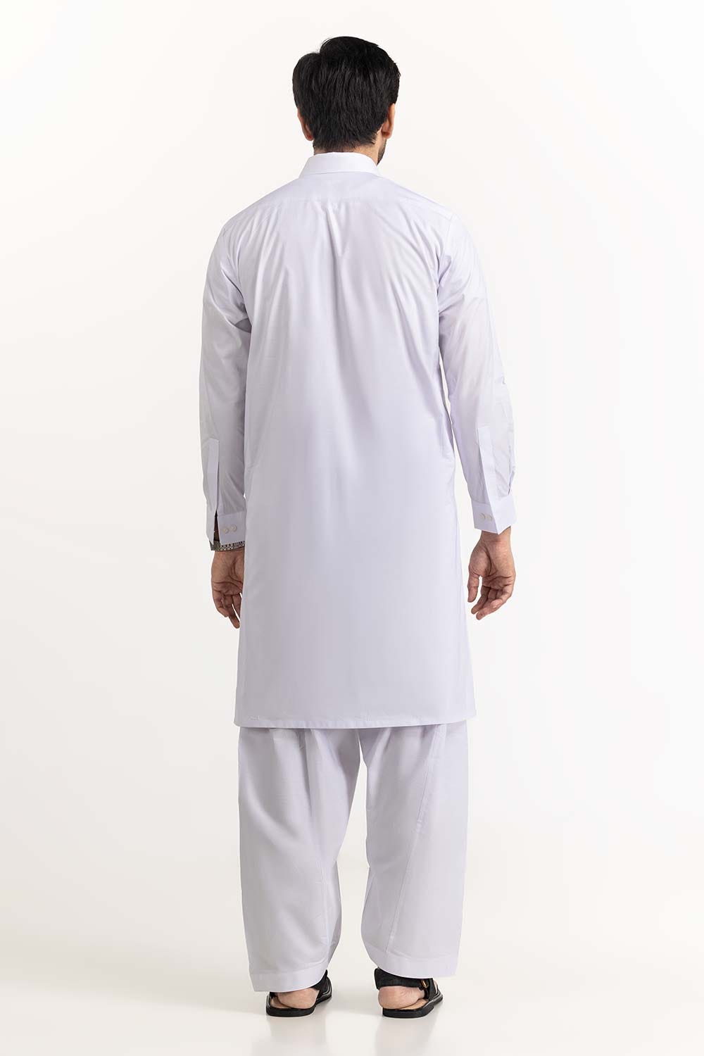 White Basic Chairman Latha Suit