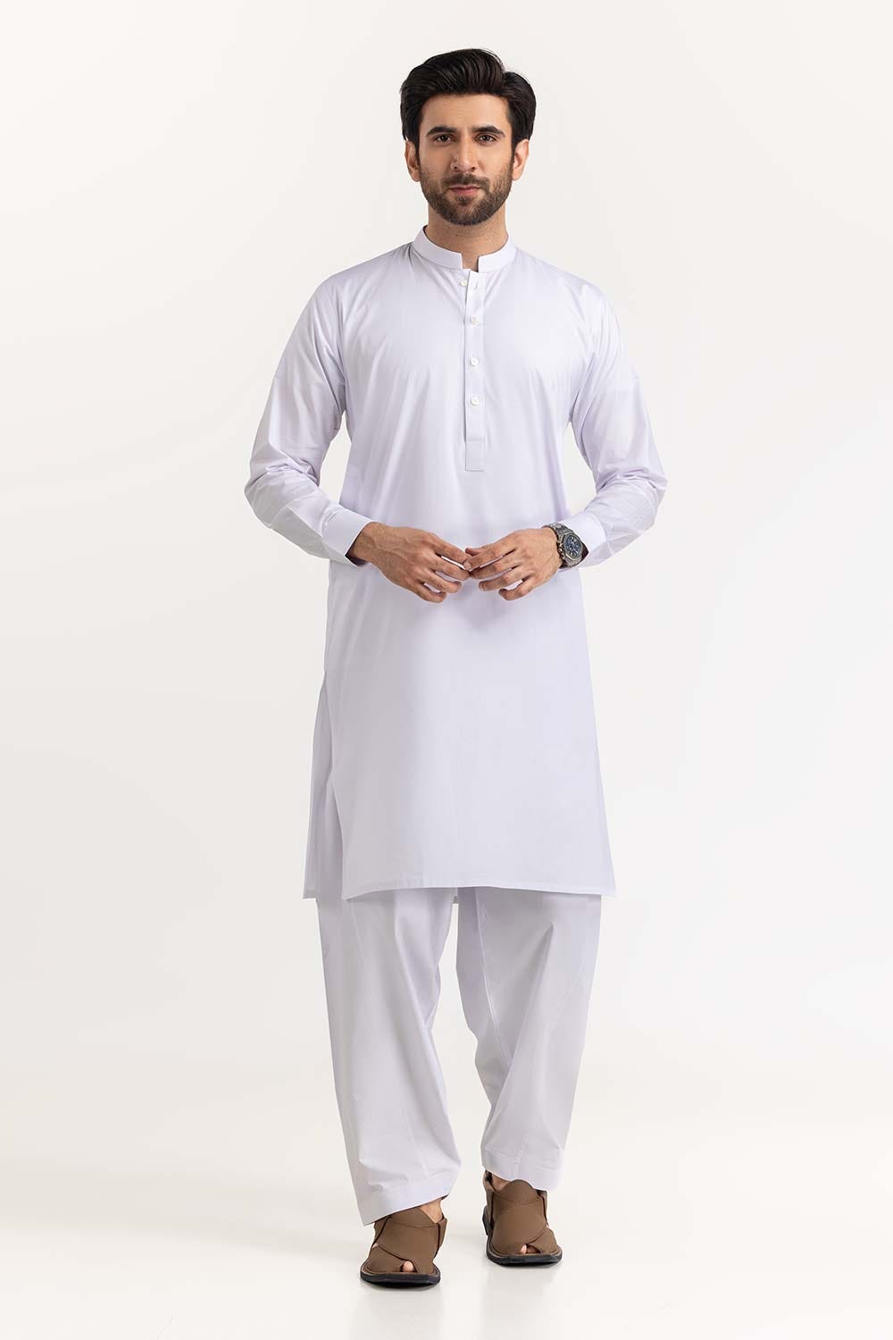 White Basic Chairman Latha Suit SK-P22-165