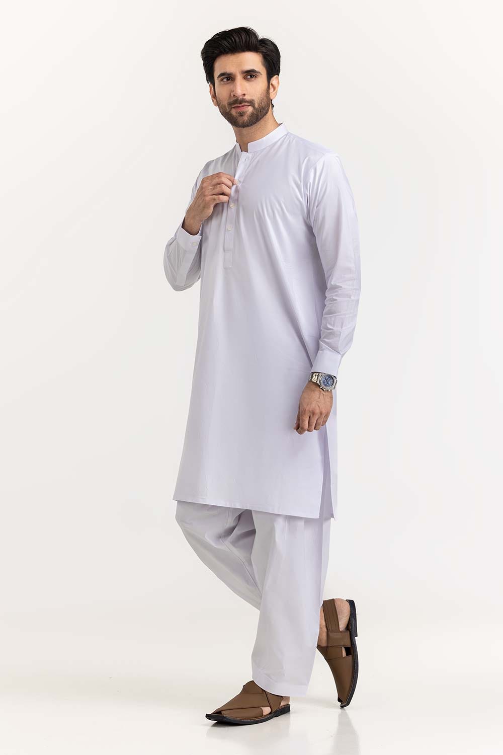 White Basic Chairman Latha Suit SK-P22-165