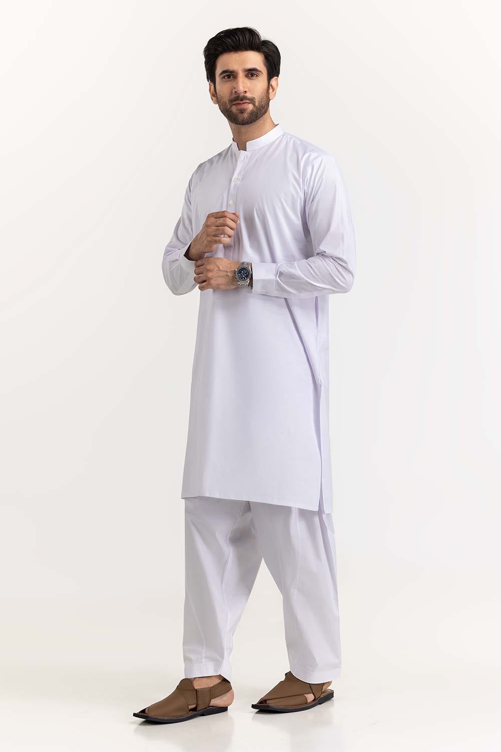 White Basic Chairman Latha Suit SK-P22-165
