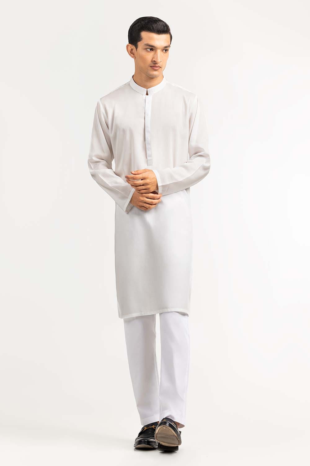 White Basic Kurta