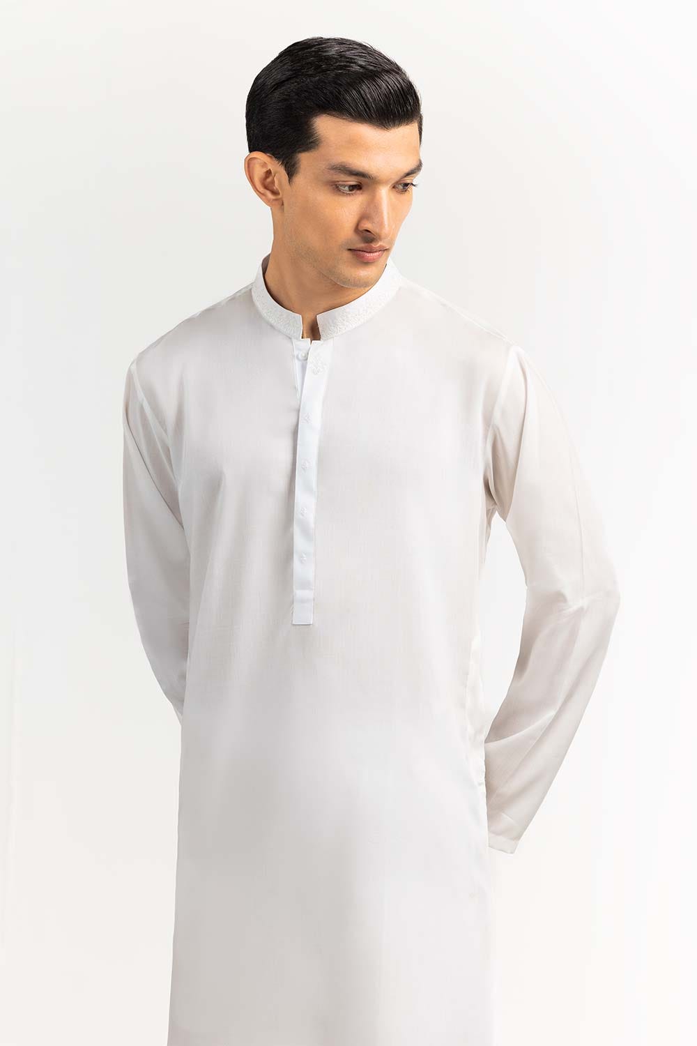 White Basic Kurta