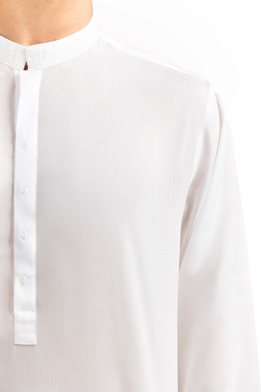 White Basic Kurta