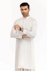 White Basic Kurta KR-PLN22-074