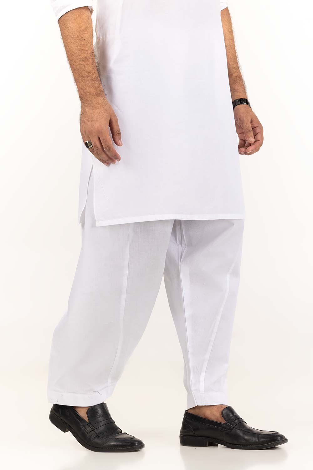 White Basic Mens Shalwar SH-CTN22-002