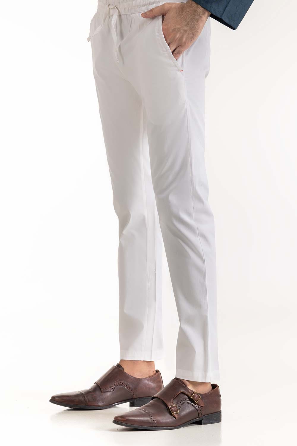 White Basic Pajama PJ-BLD22-003