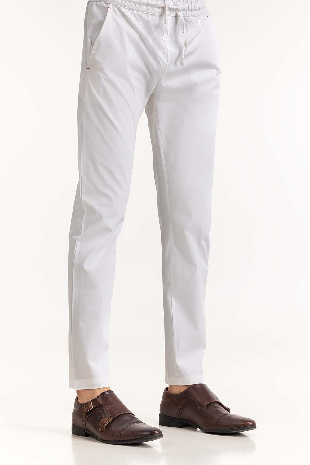White Basic Pajama PJ-BLD22-003