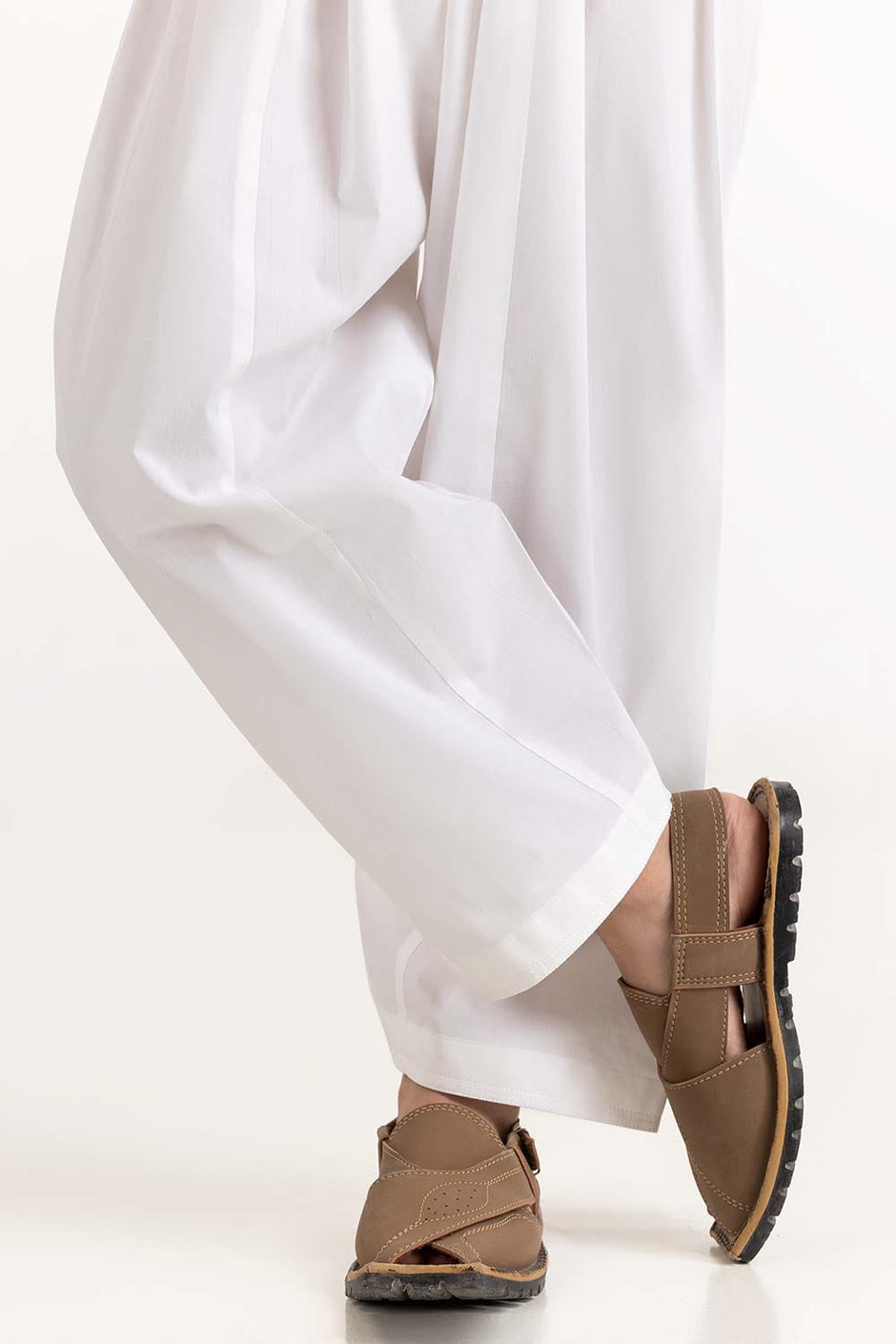 White Basic Shalwar KSH-CTN23-001