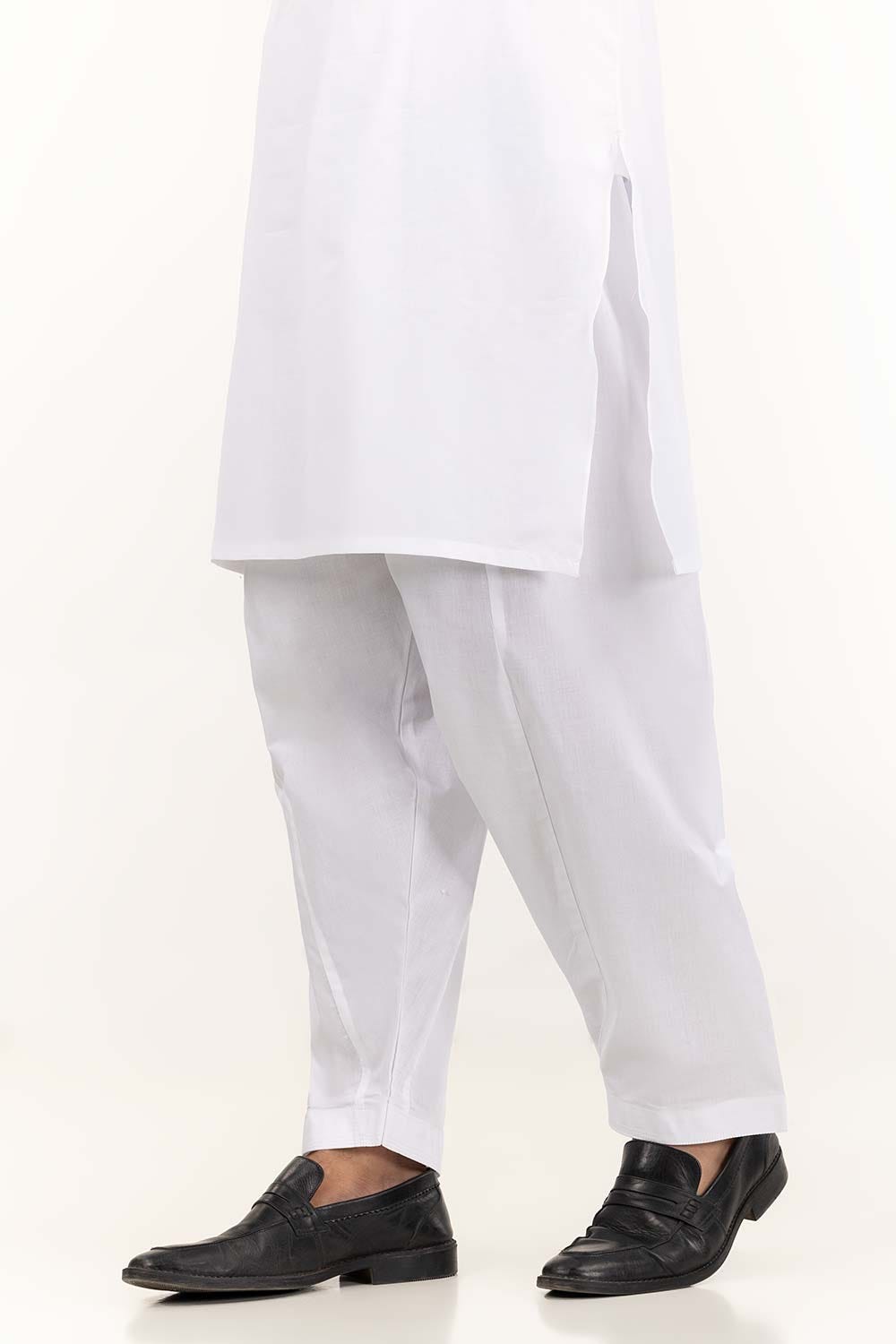 White Basic Shalwar SH-CTN23-001