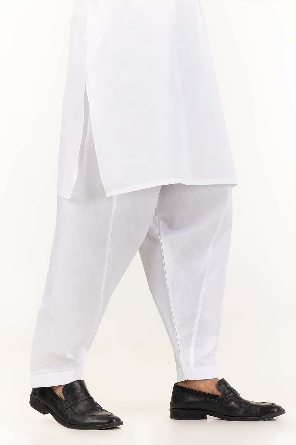 White Basic Shalwar SH-CTN23-001