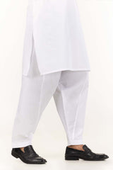 White Basic Shalwar SH-CTN23-001