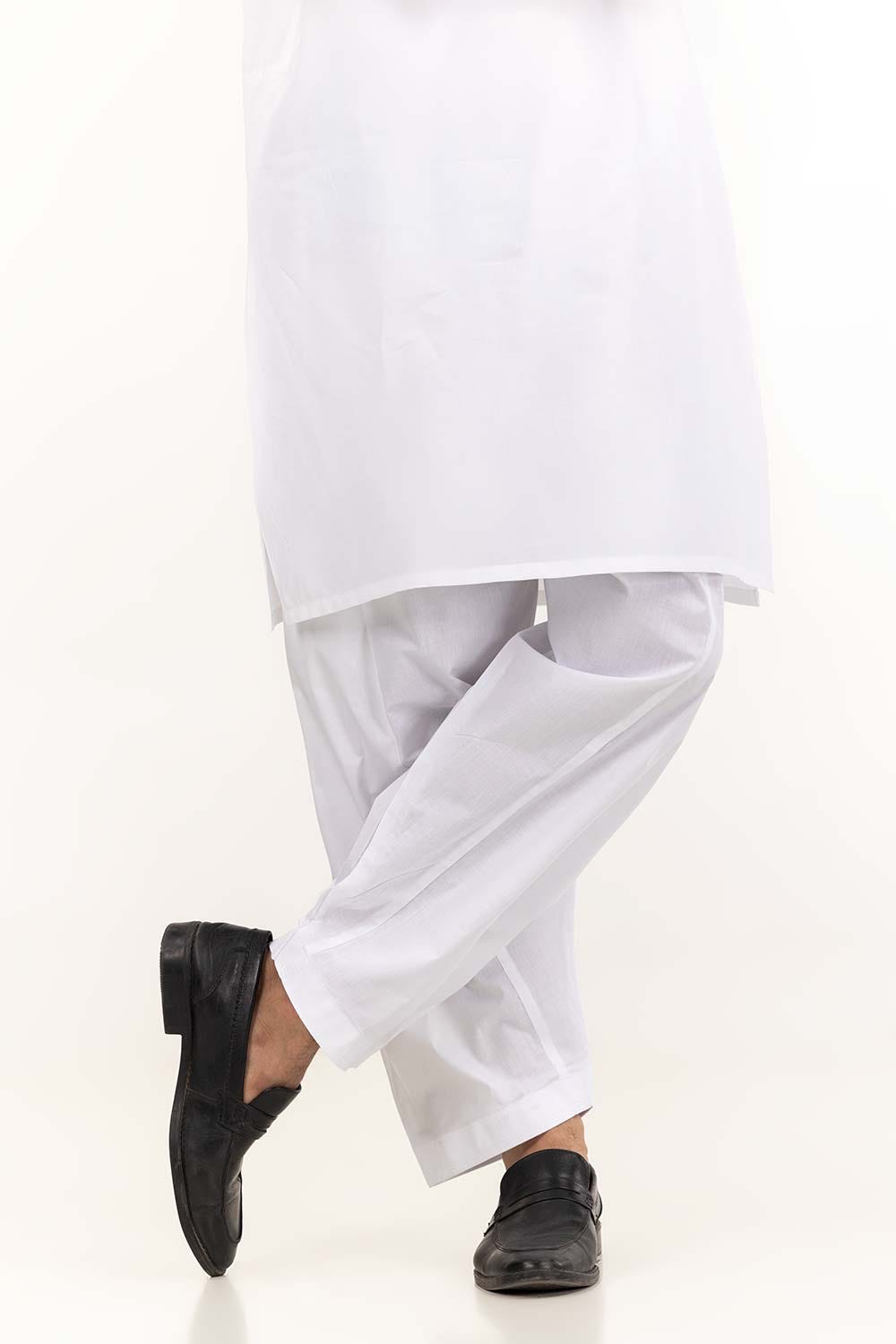 White Basic Shalwar SH-CTN23-002