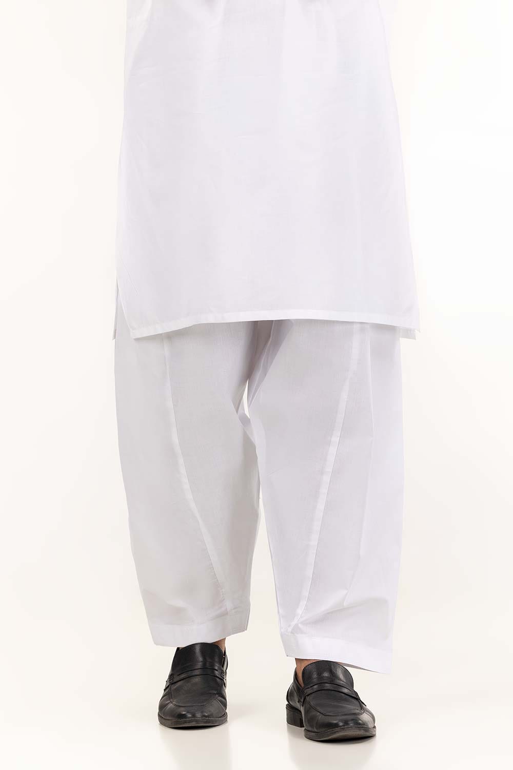 White Basic Shalwar SH-CTN24-001