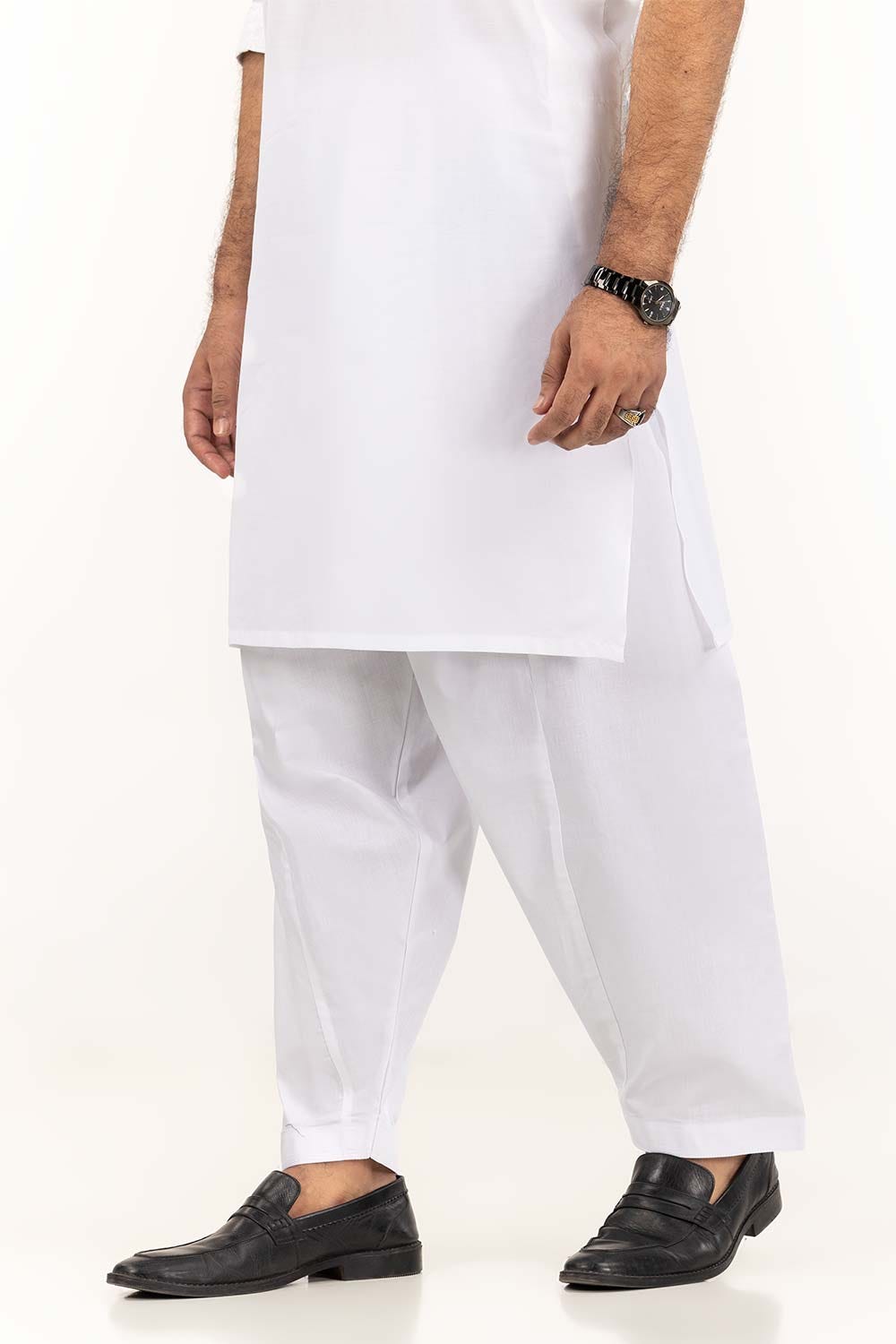 White Basic Shalwar SH-CTN24-001