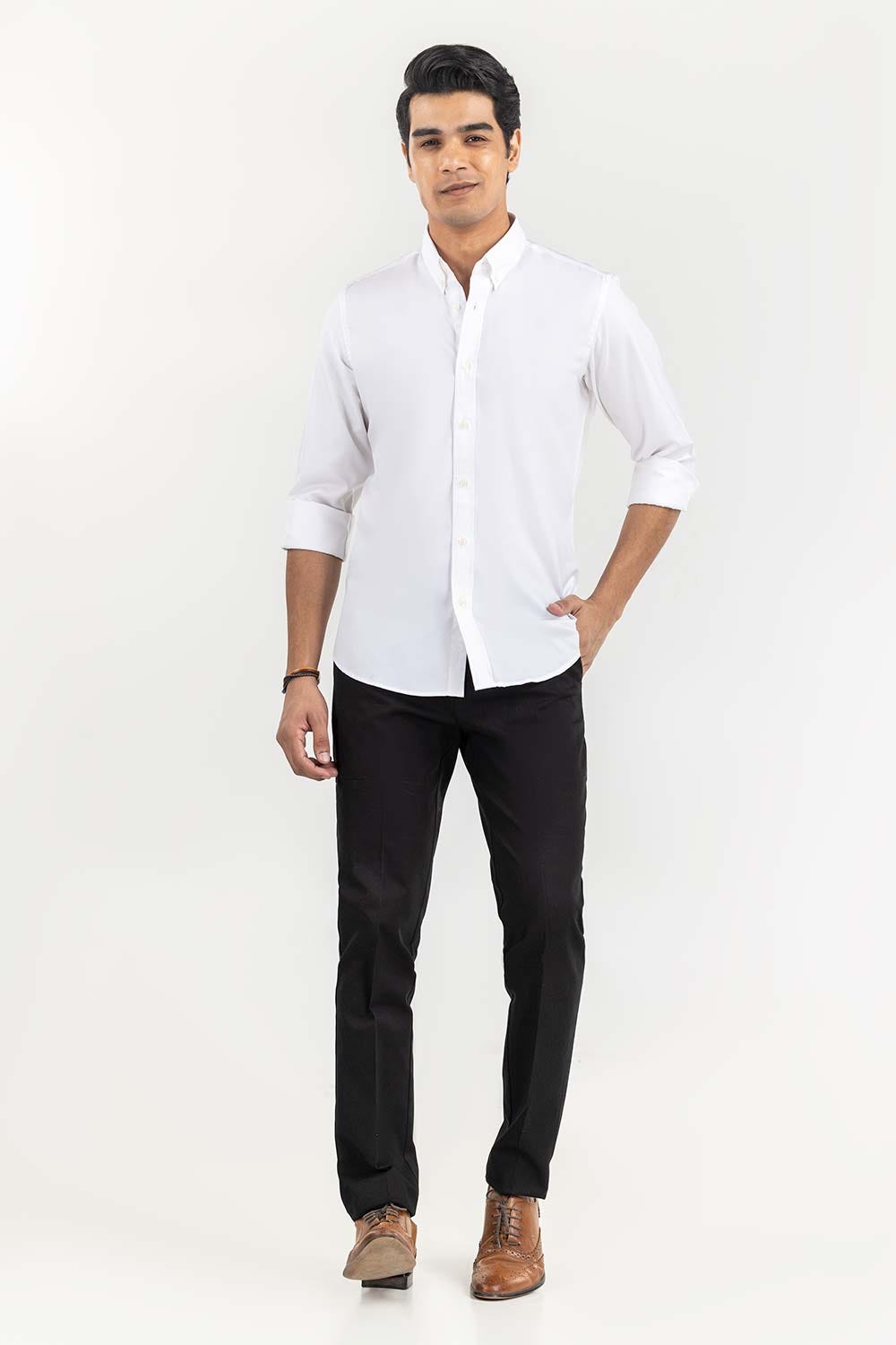 White Basic Smart Casual SC-YD22-007