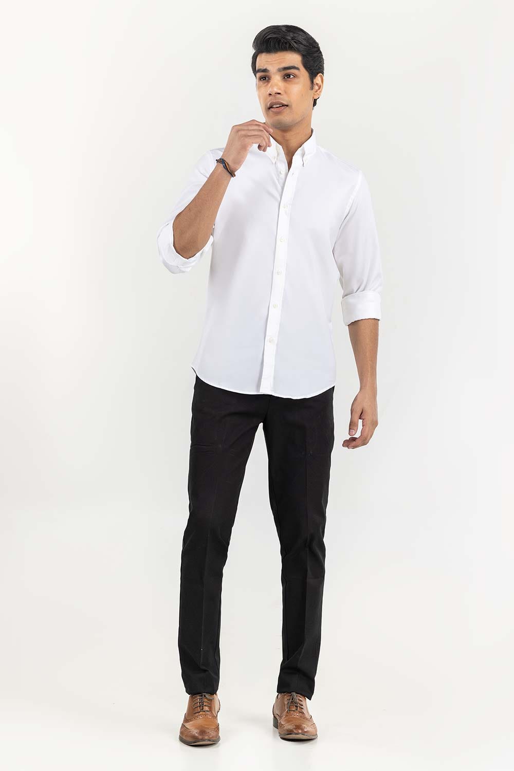 White Basic Smart Casual SC-YD22-007