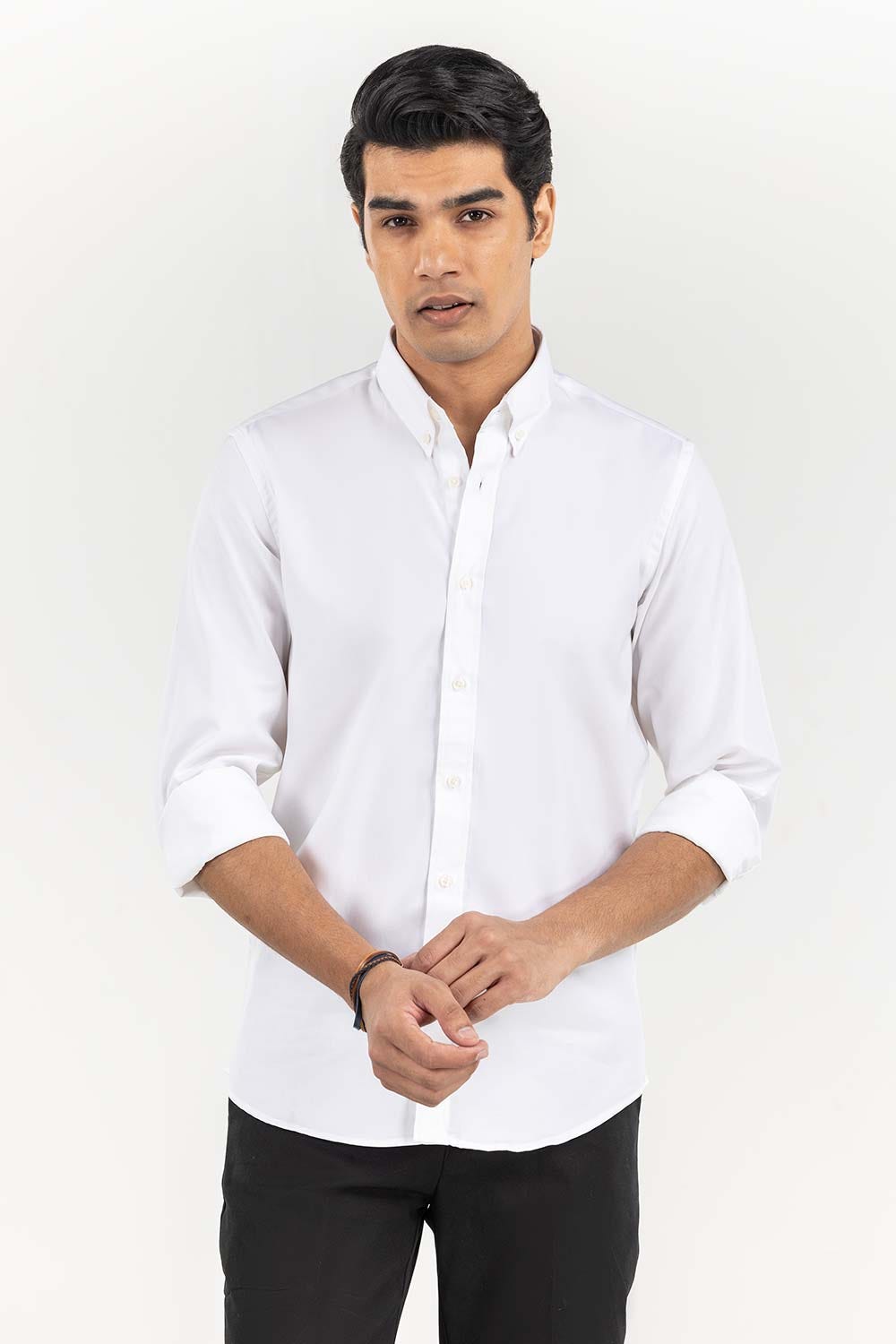 White Basic Smart Casual SC-YD22-007