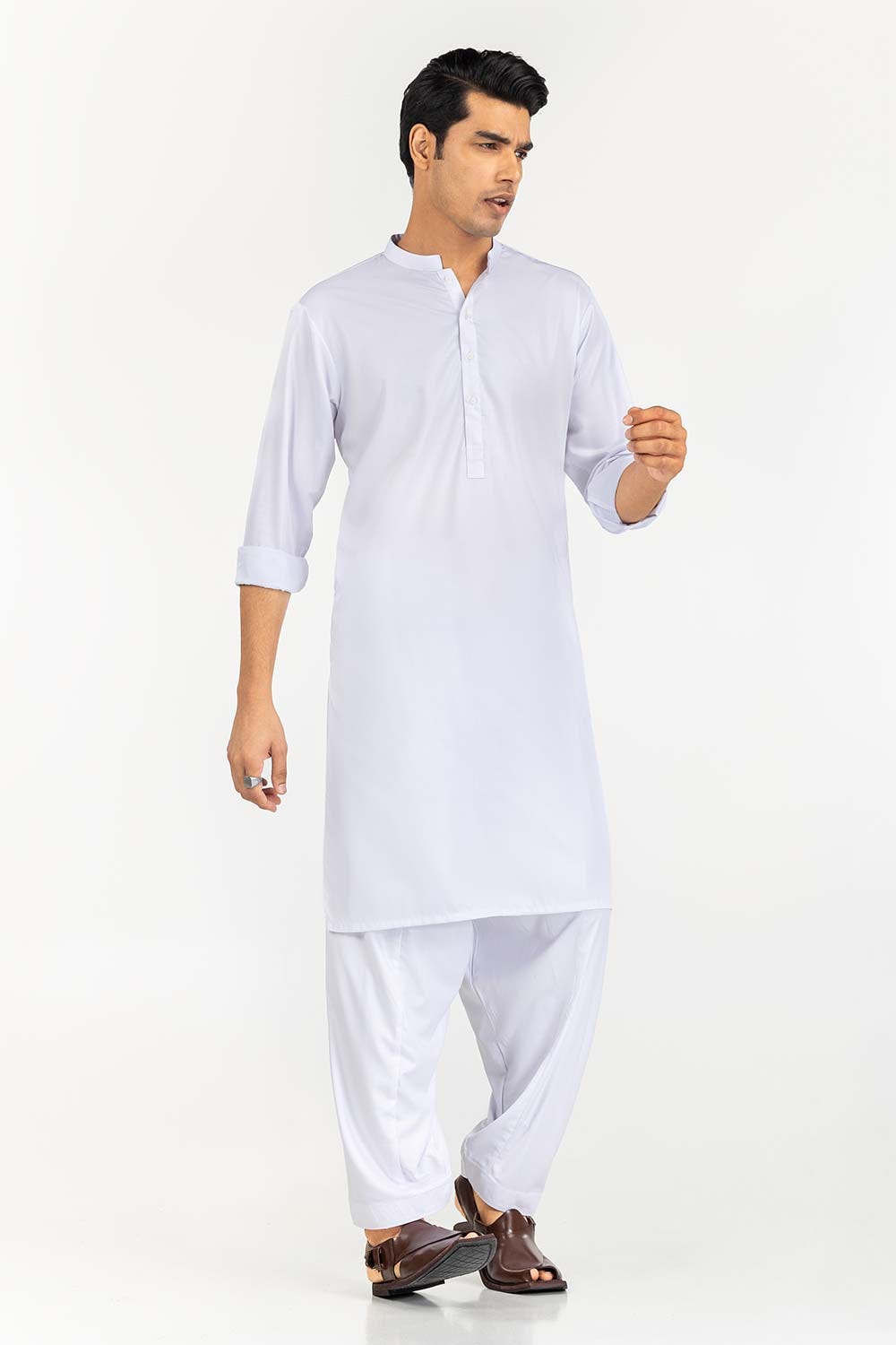 White Basic Shalwar Kameez Suit