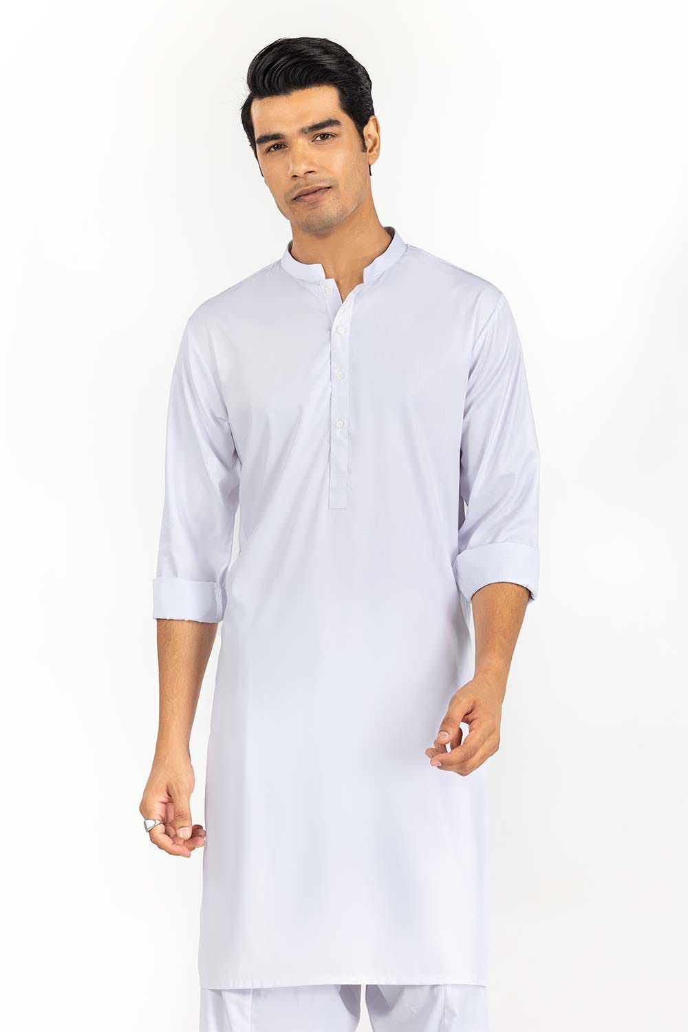 White Basic Shalwar Kameez Suit